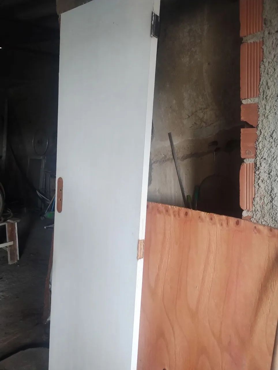 Porta de madeira banheiro 59 cm - Foto 2