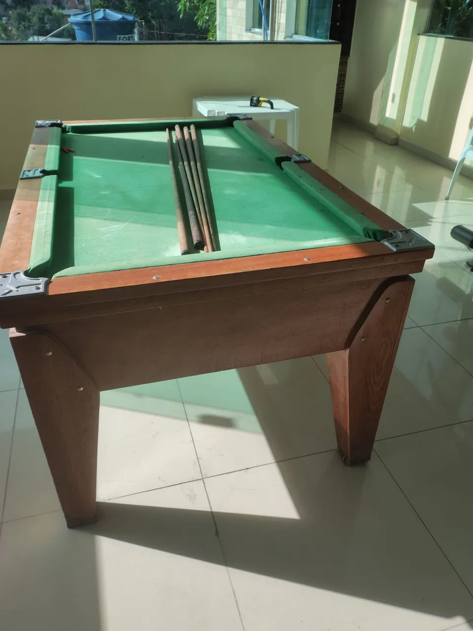 Mesa de sinuca para área externa