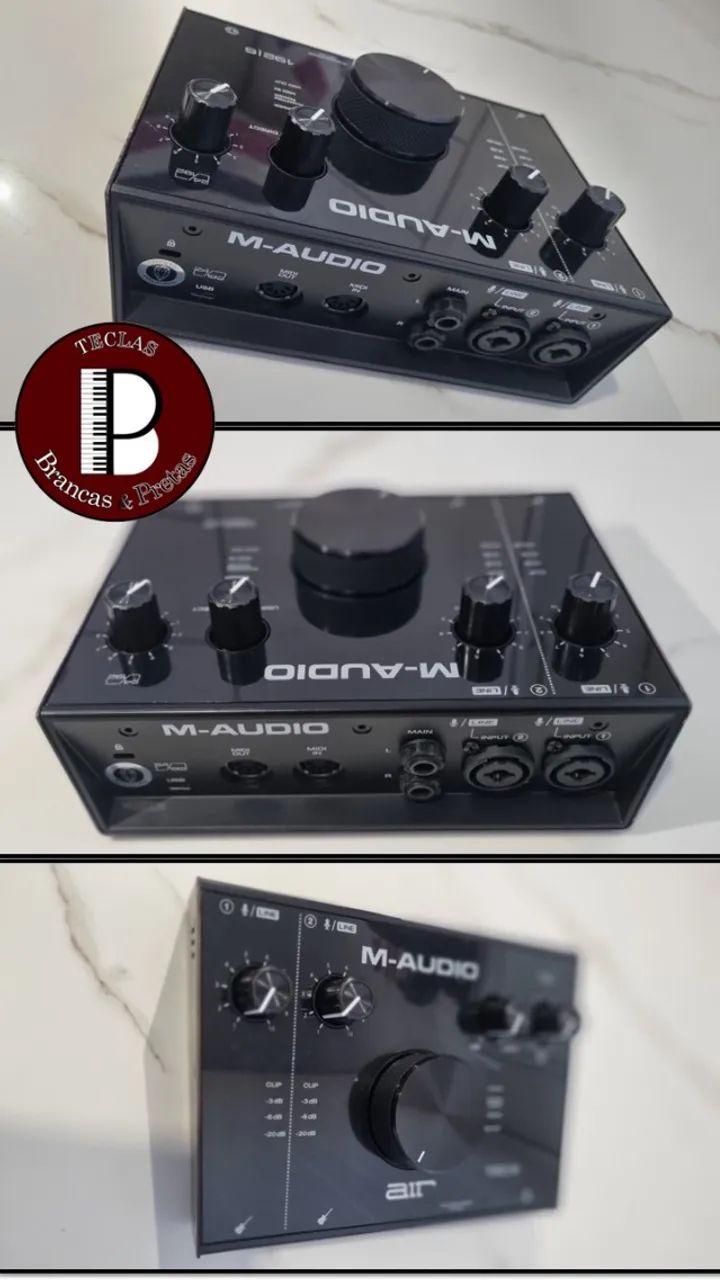 Interface de áudio M-AUDIO AIR 192|6 - Zerada - Aceito Troca - Dividimos em até 12X - Foto 2