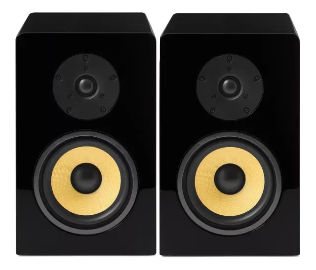 Caixa Acústica Bookshelf Aat Bsf-100 Kevlar Black Piano