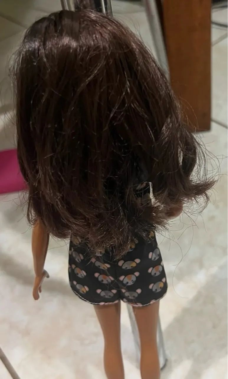 Vestido de boneca com estampa de ratinhos - Foto 4