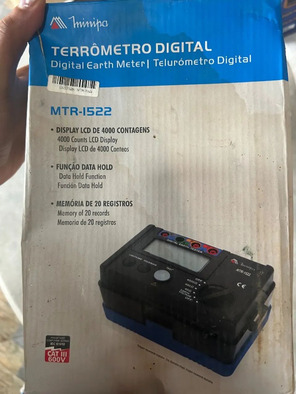 TERRÔMETRO MINIPA MTR-1522 - Foto 4