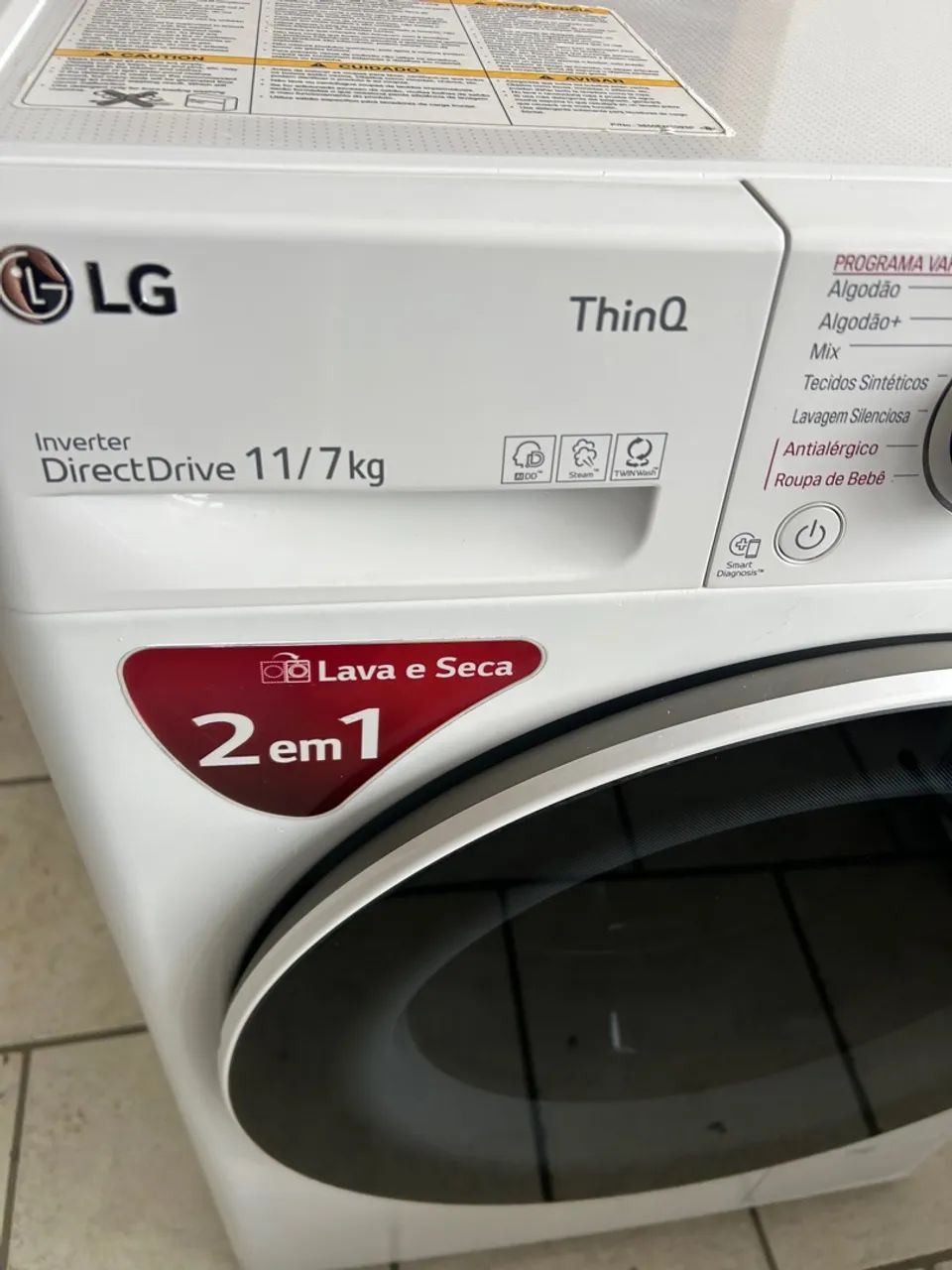 Lava e seca LG Direct Drive 11/7kg 220 volts 