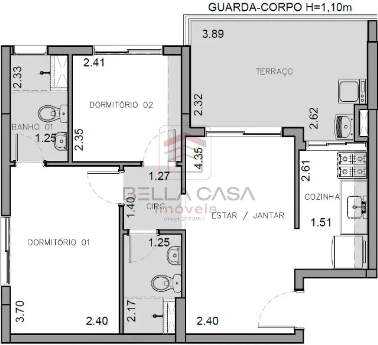 Apartamento a 400m do metrô Bresser-Mooca, 2 dorms. (1 suíte), com 1 vaga de garagem - Foto 4