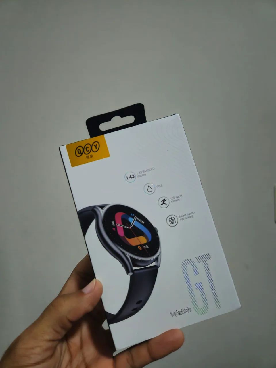 Smartwatch QCY GT - Tela AMOLED 1.43'