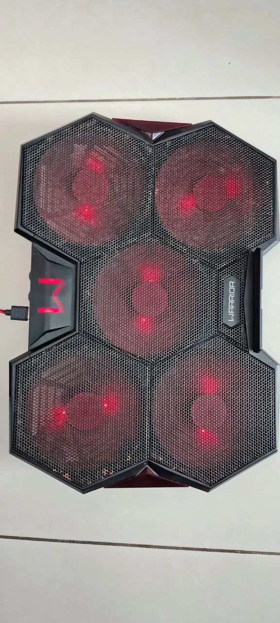 Cooler Colmeia Notebook Led Gamer Lothaire Warrior - AC327 (Usado) - Foto 4