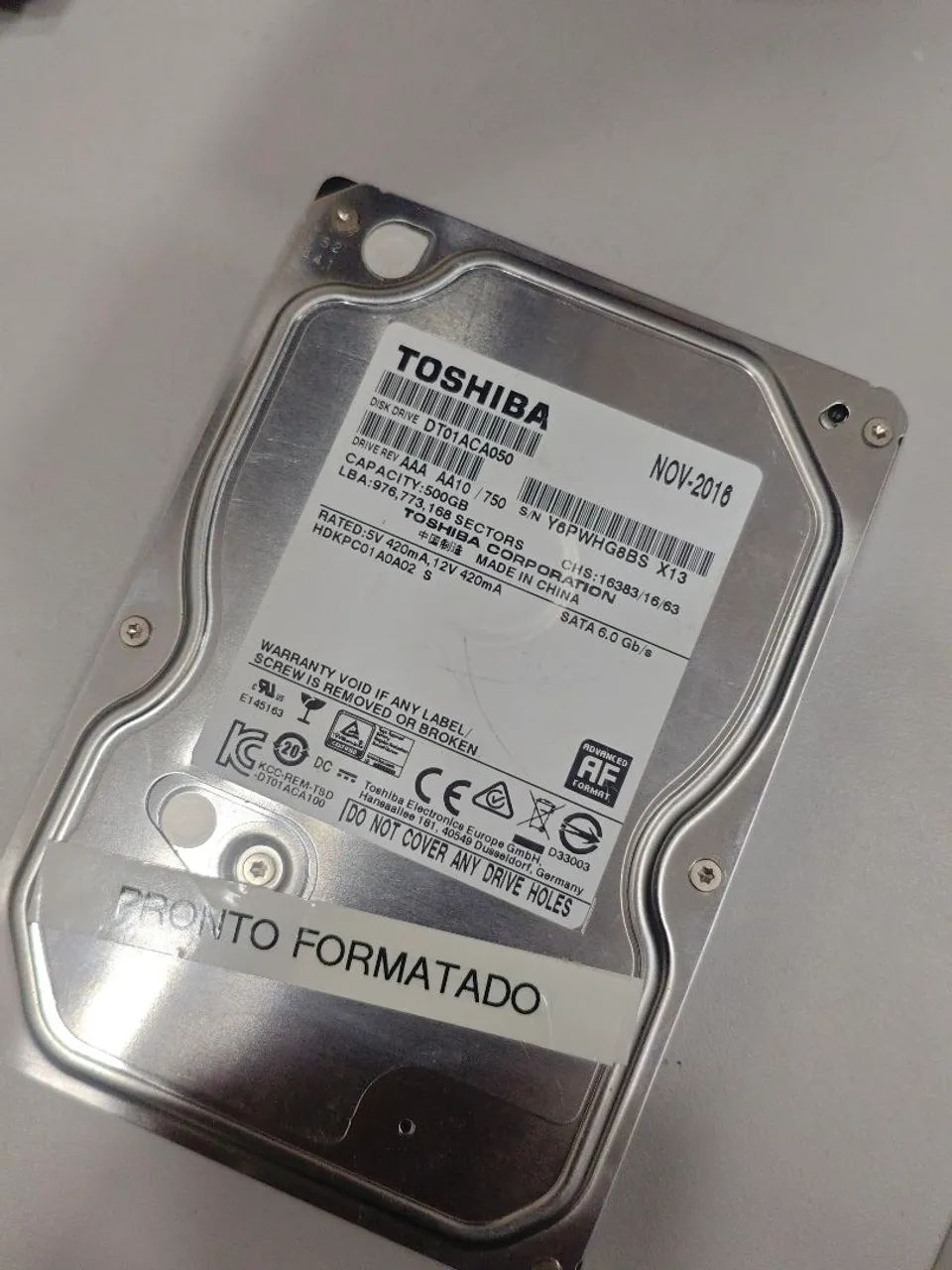 Hd 500 gb toshiba