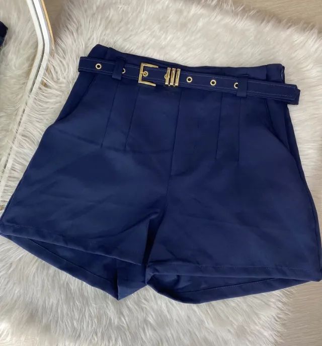 SHORT ALFAIATARIA COM CINTO - Foto 2