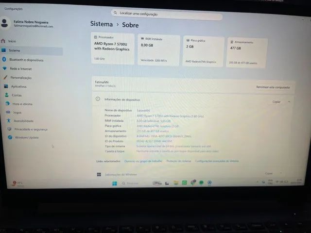 LENOVO IDEAPAD 3 RYZEN 7 5700u - Foto 4