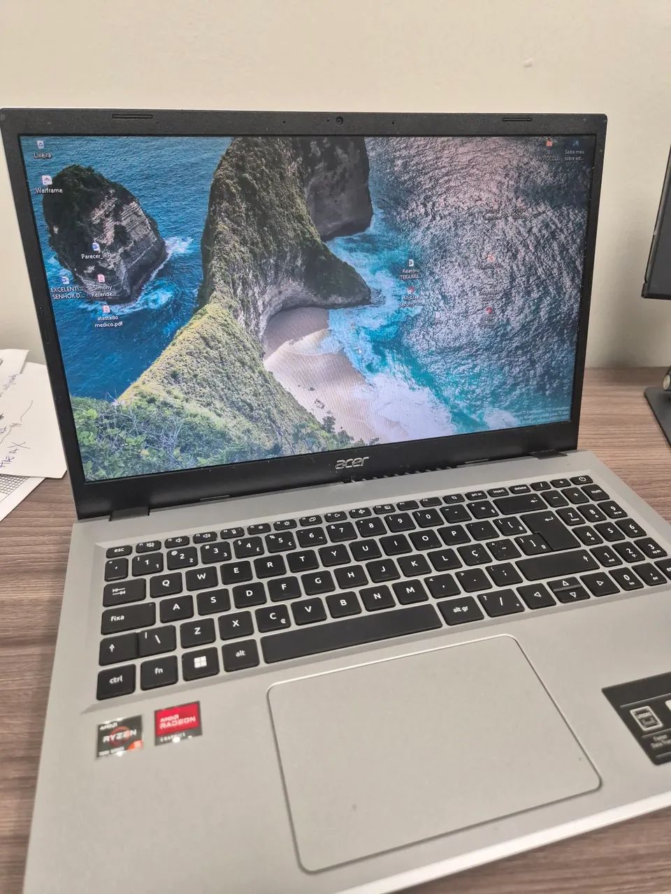 Notebook Acer Aspire 3 Ryzen 5 8GB SSD 256GB
