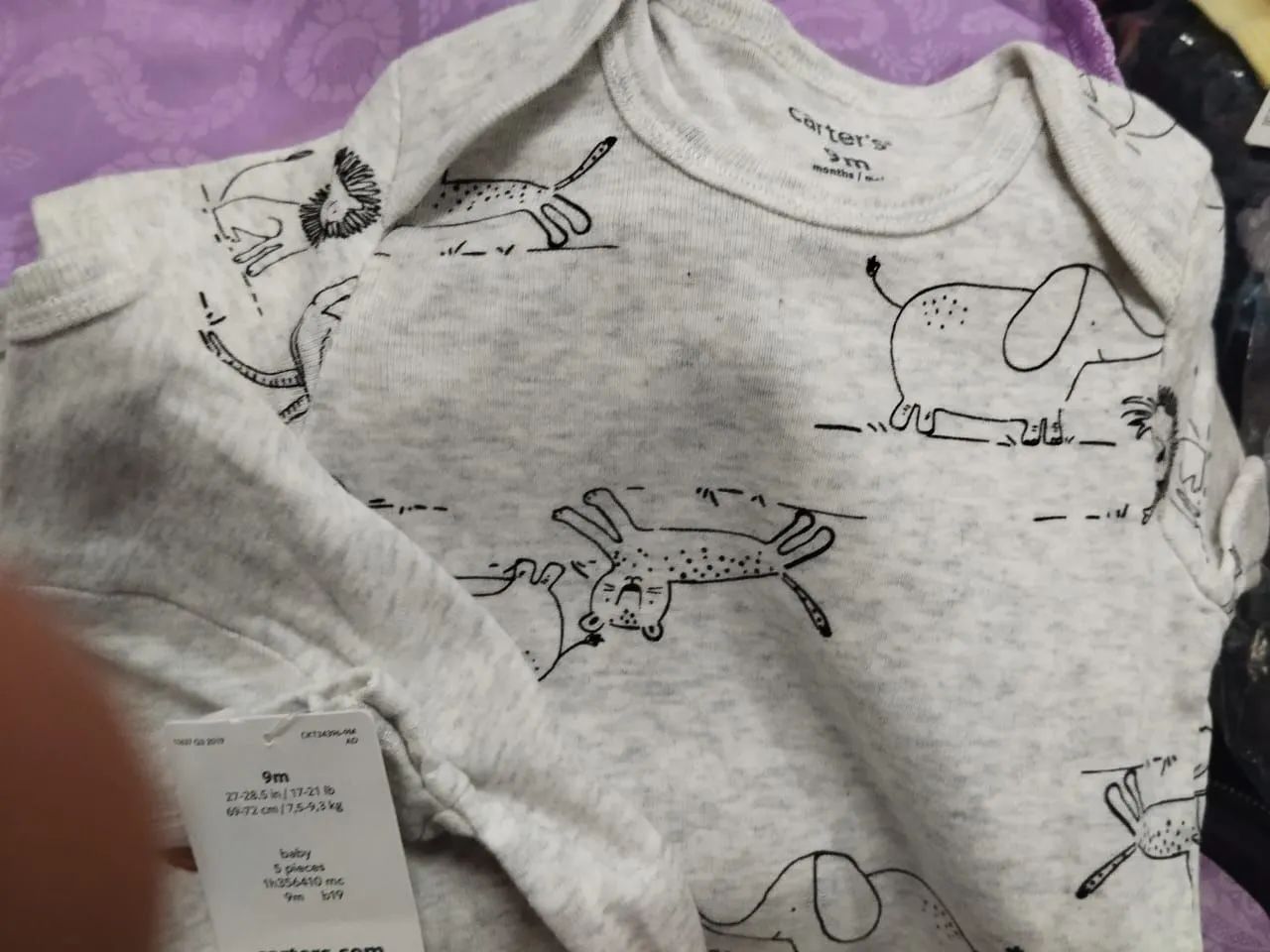 Conjunto 5 bodyes Carter's 9 meses - Foto 3