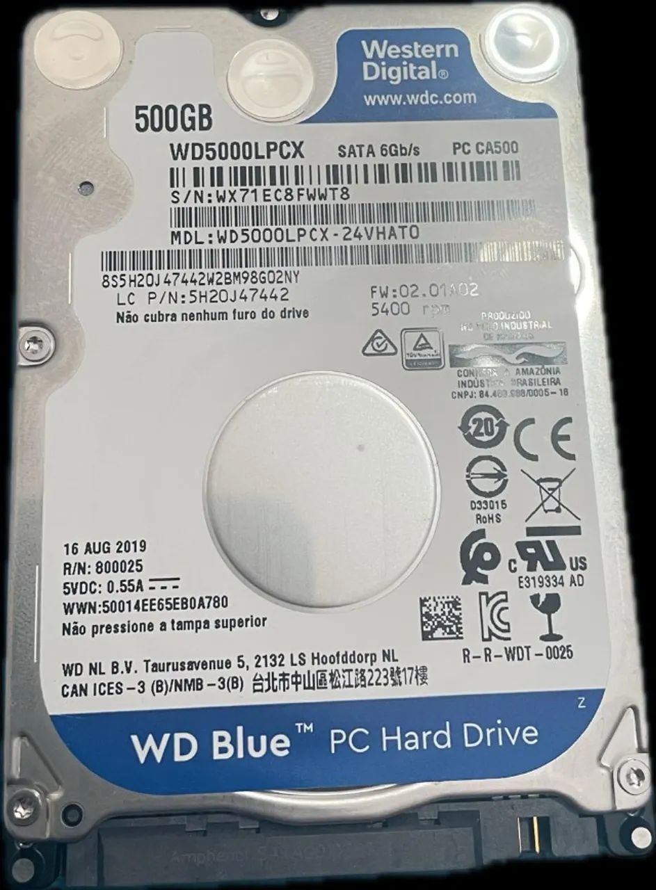 HD WD 500GB 