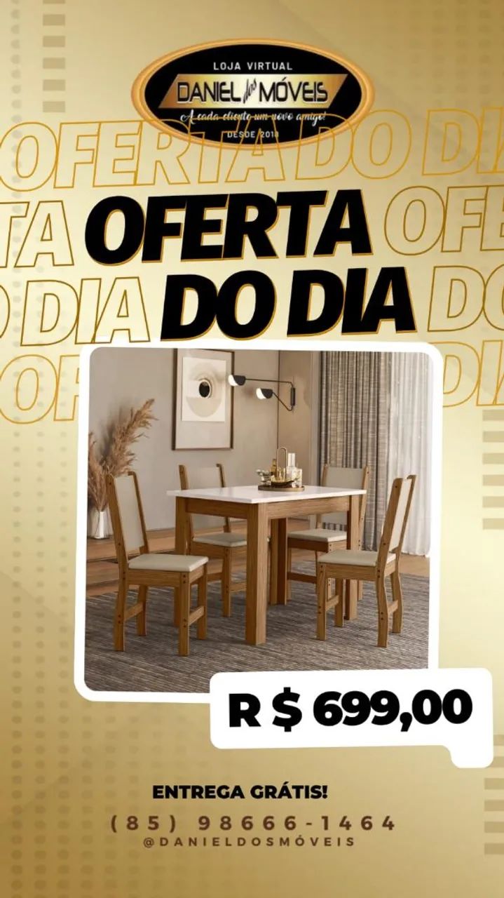 Mesa 04 Cadeiras - Madeira 