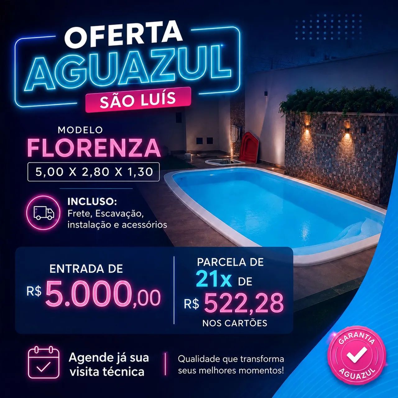 Oferta Aguazul Piscinas São Luís  - Foto 4
