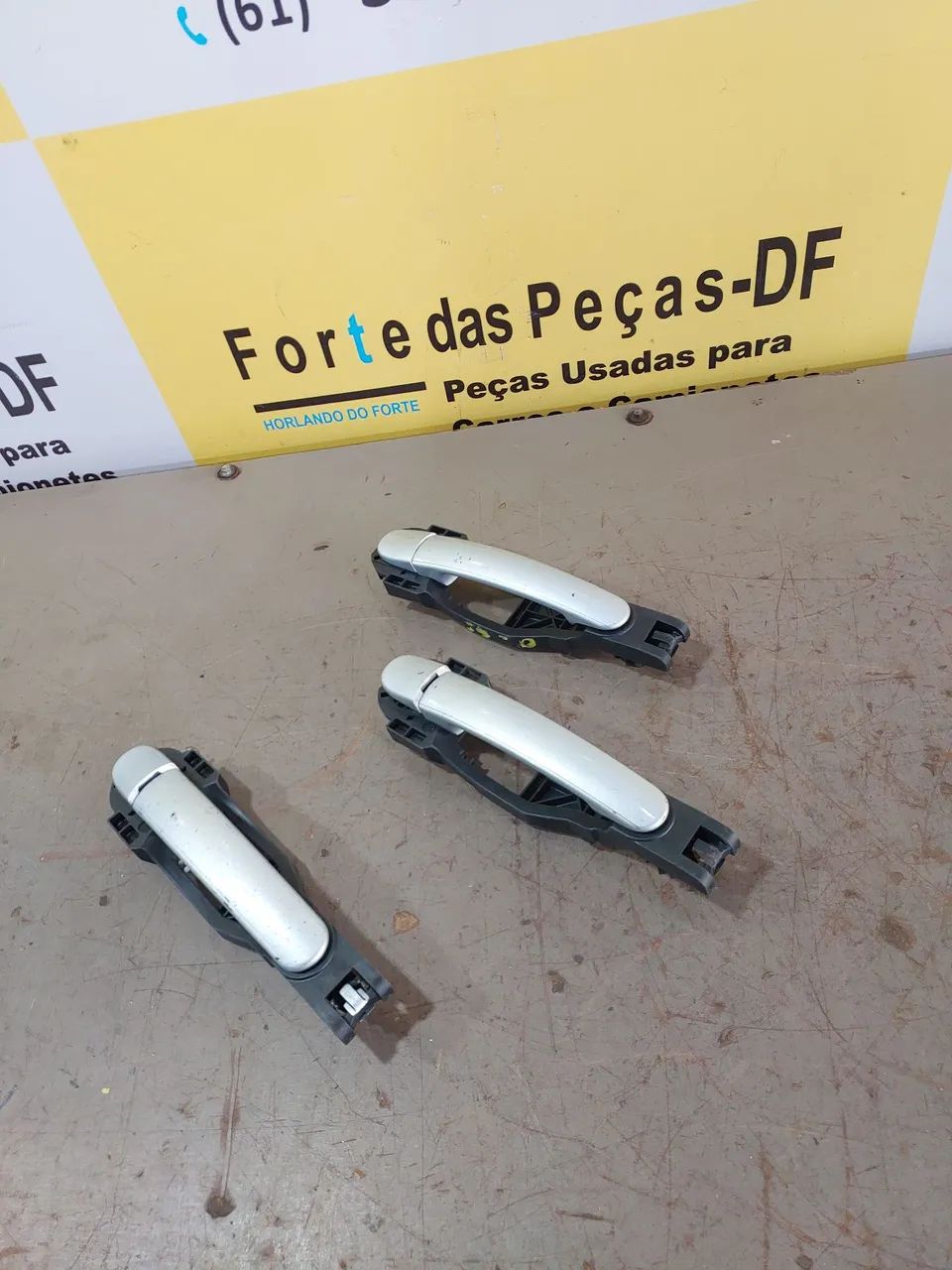 Kit Jogo Maçaneta Externa Da Porta Do Gol Voyage Fox Spacefox
