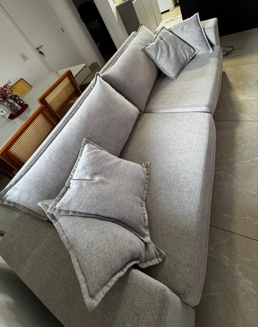 Sofá de linho 2,40M X 0,90 M - Foto 4