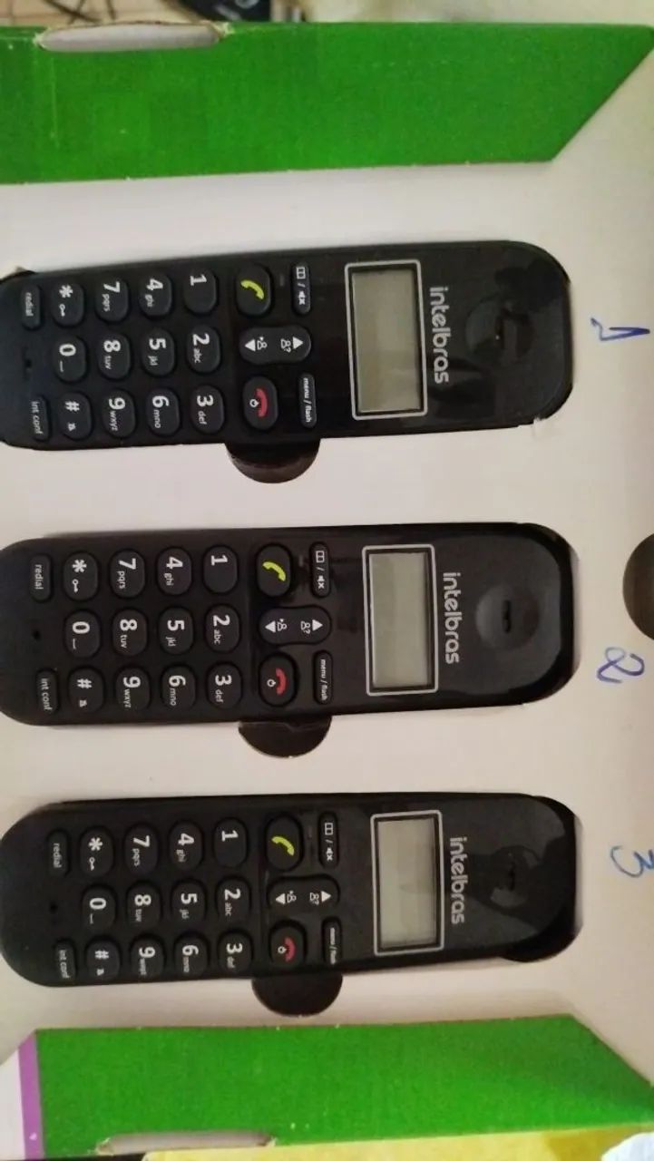 Telefone sem fio + ramal intelbras