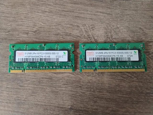Memórias RAM notebook