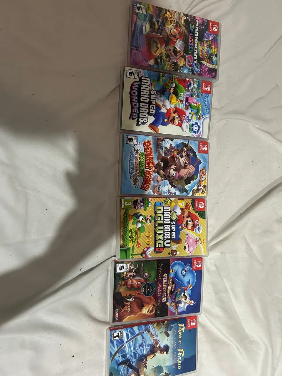 Nintendo Switch OLED + 6 jogos (SEM CAIXA)