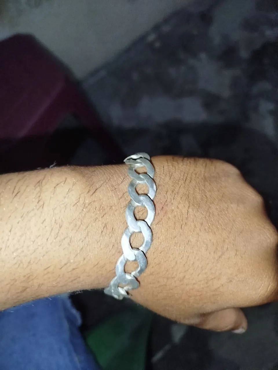 Pulseira de prata 17mm - Foto 2
