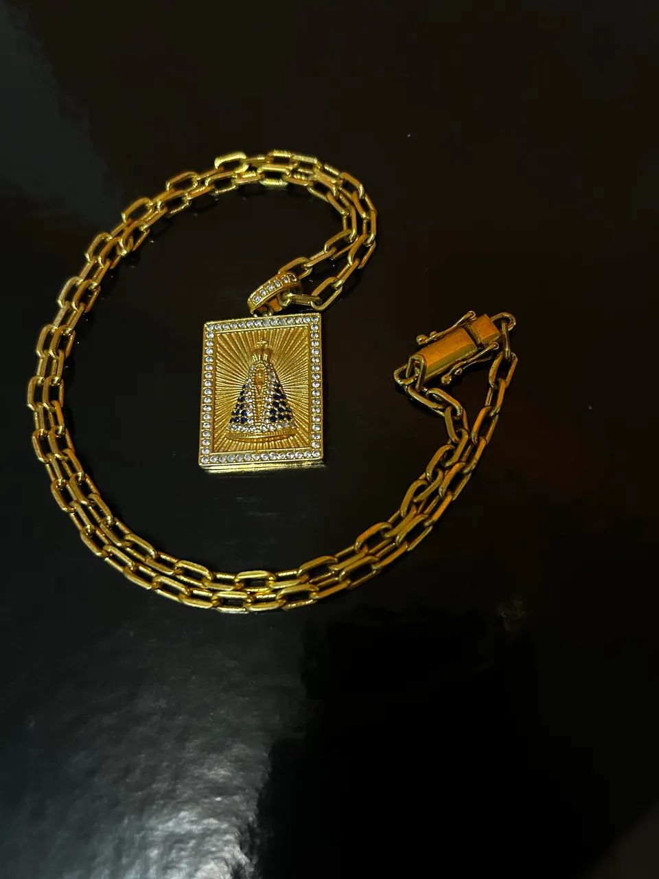 Corrente banhada a ouro 18k