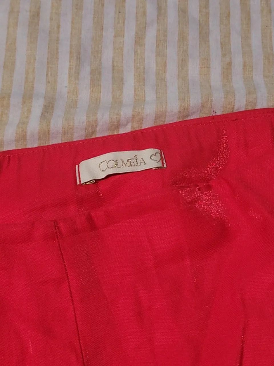 Short Colmeia vermelho - Foto 2