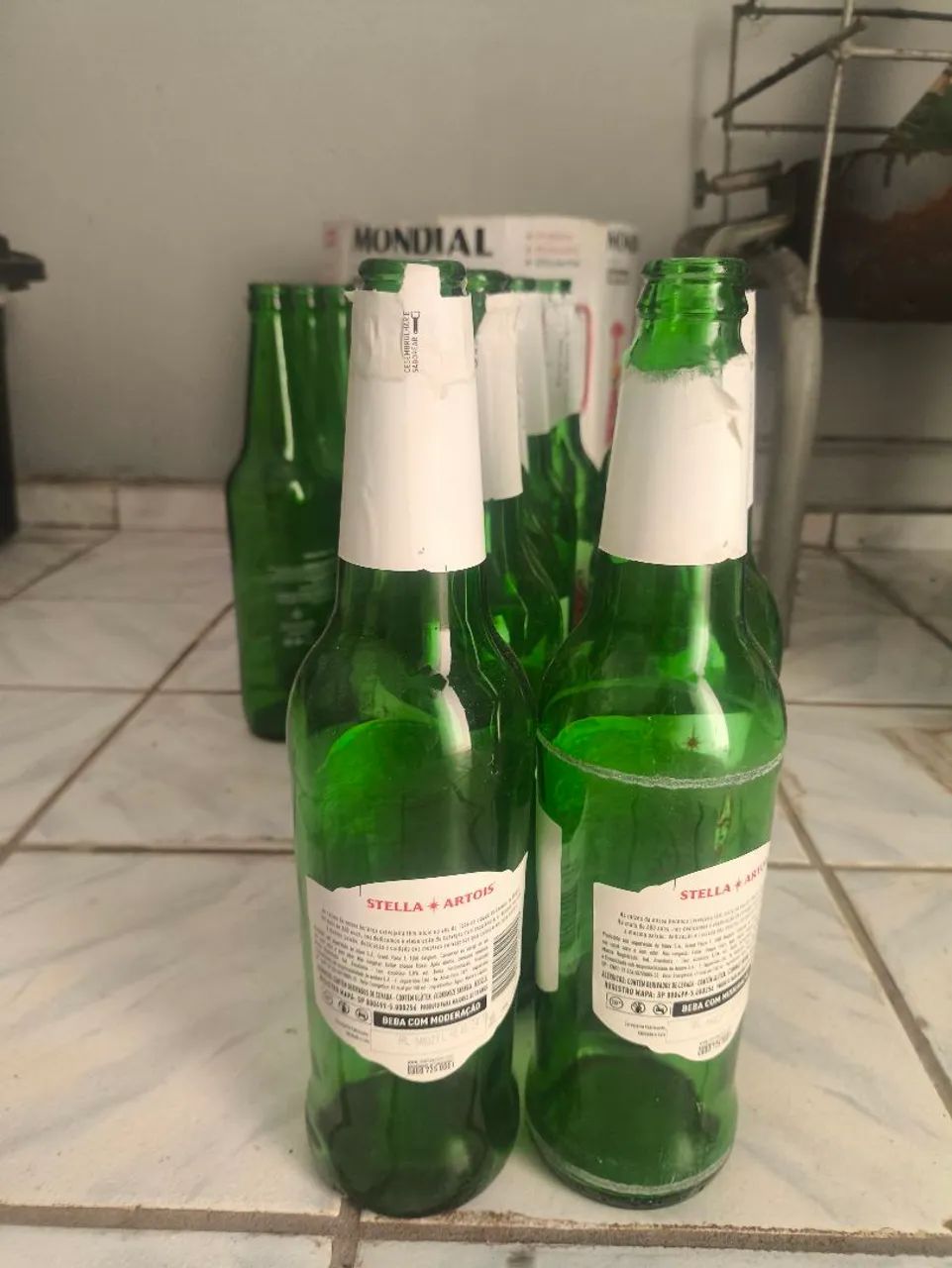 Garrafa de vidro 