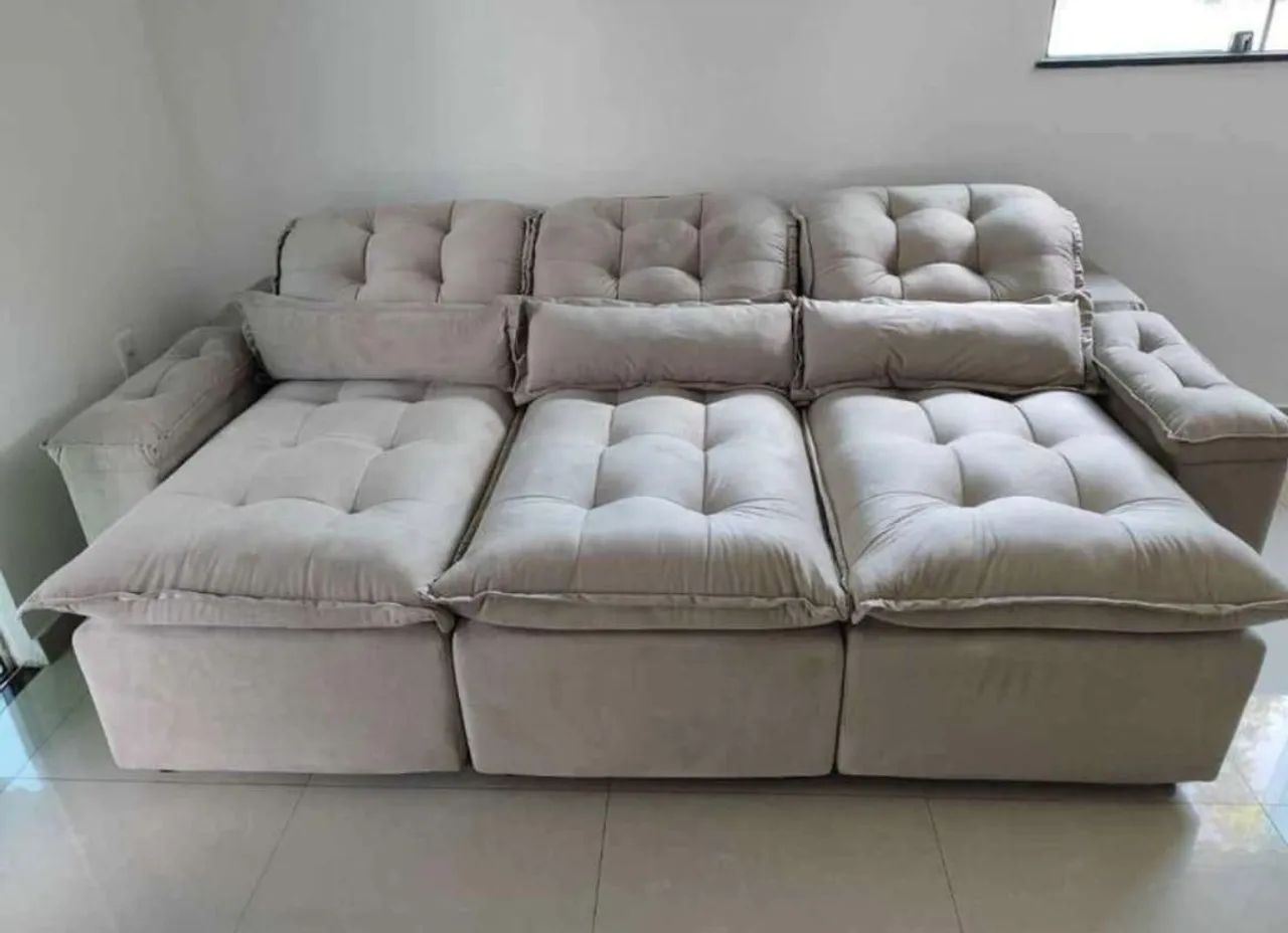 SOFA RETRÁTIL RECLINÁVEL JADE - Foto 4