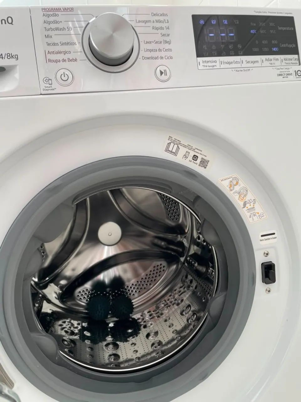 Lava e Seca Smart LG - 14kg Branca - Foto 5