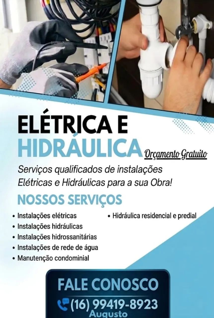 Serviços de Elétrica e Hidráulica