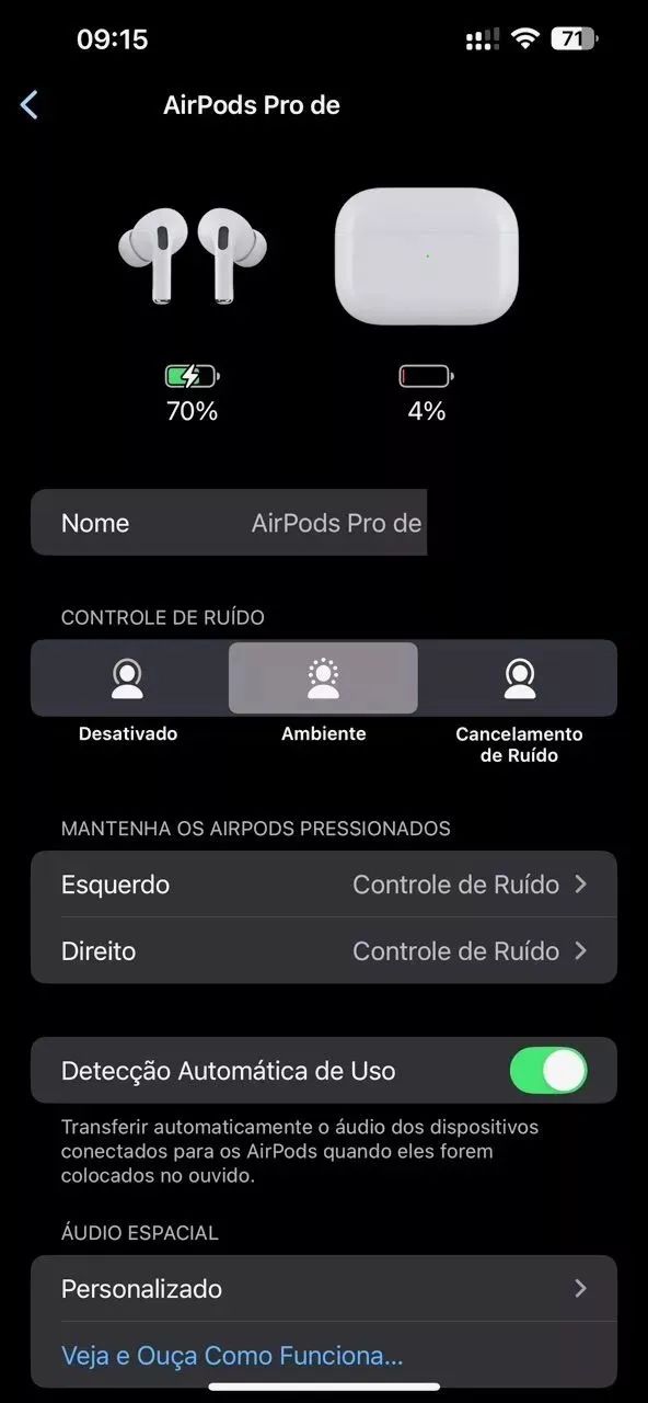 FONE DE OUVIDOS AIRPODS PRO LACRADO DE PRIMEIRA LINHA - Foto 6