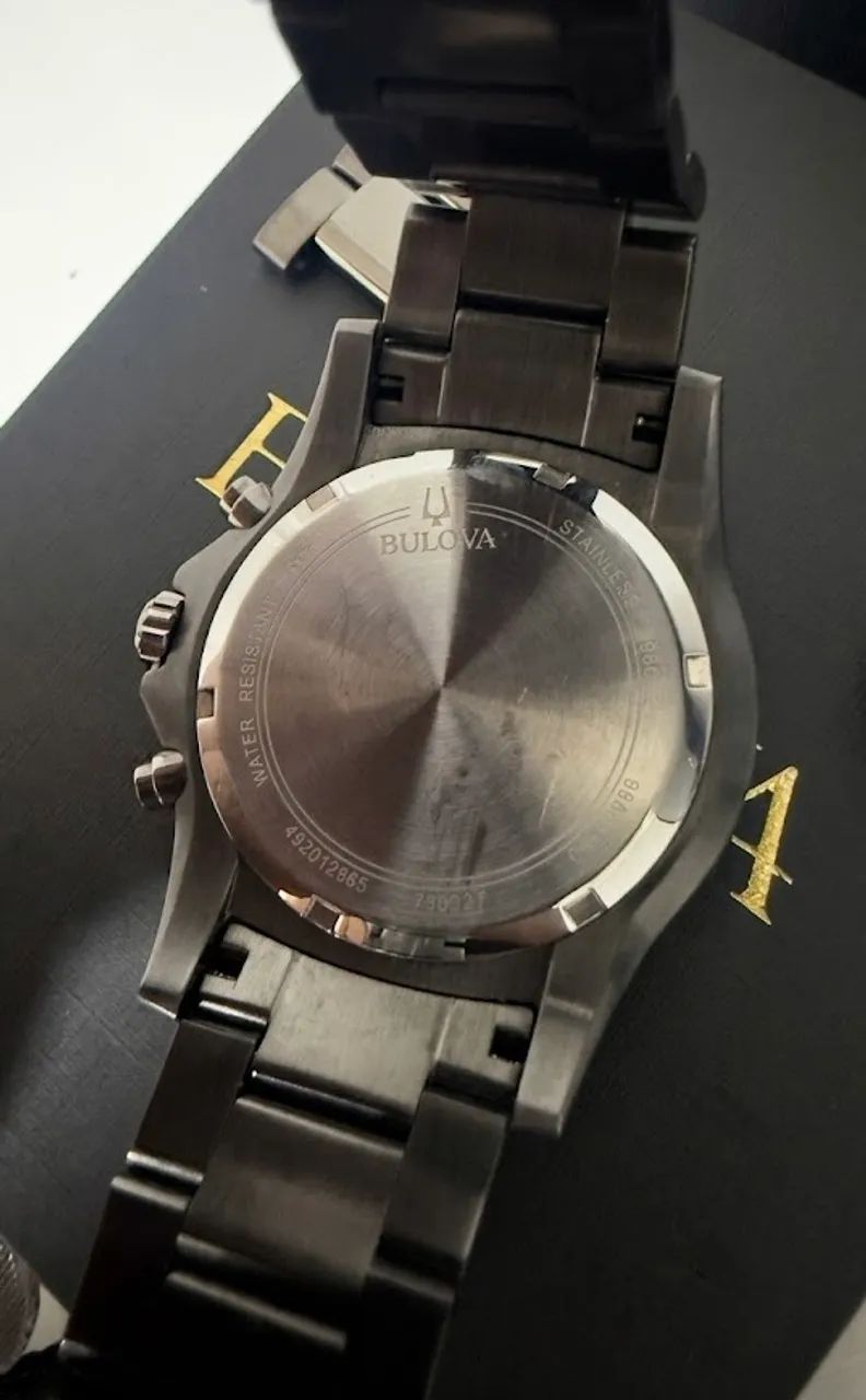 Bulova All black completo estado de zero analiso trocas  - Foto 5