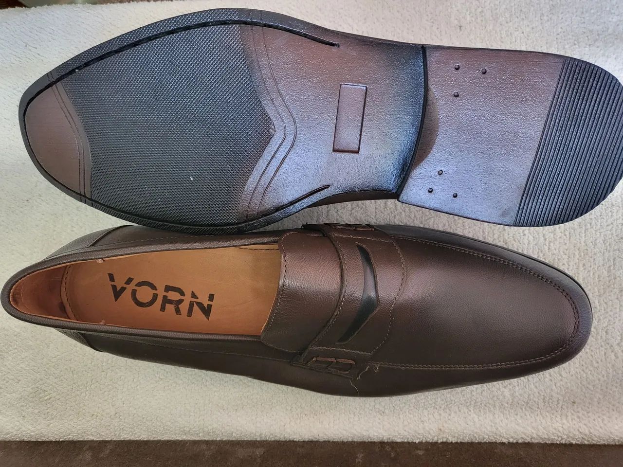 Sapato couro marrom VORN - Foto 2