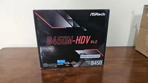 Placa-Mãe ASRock B450M-HDV R4.0 | Socket AM4 | 1 Ano de Uso ? Funcionando Perfeitamente - Foto 3