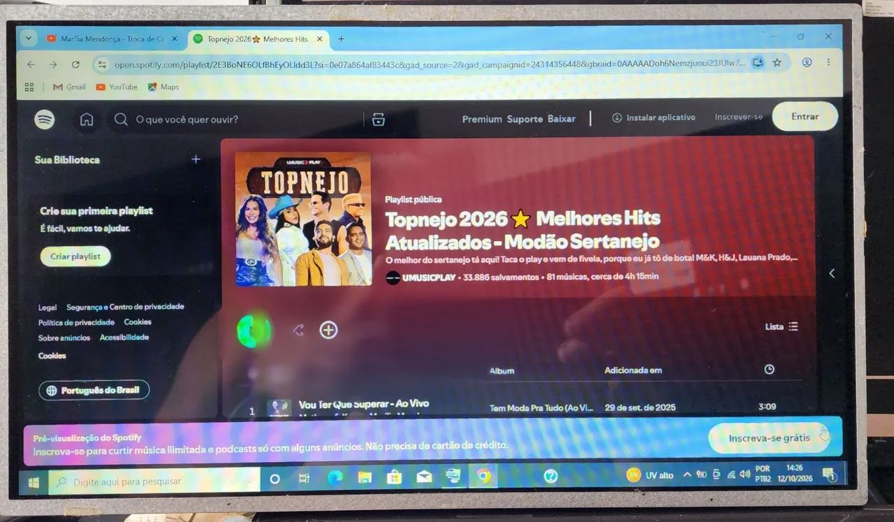 Tela led 14.5 polegadas para Hp Dv5 - Foto 4