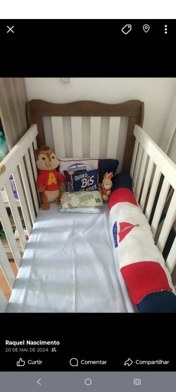 Berço que vira mini cama 