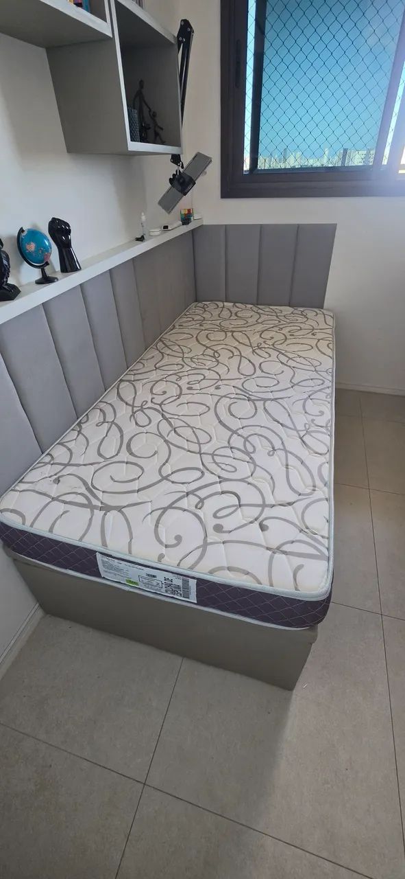 Cama solteiro com base baú - Foto 2