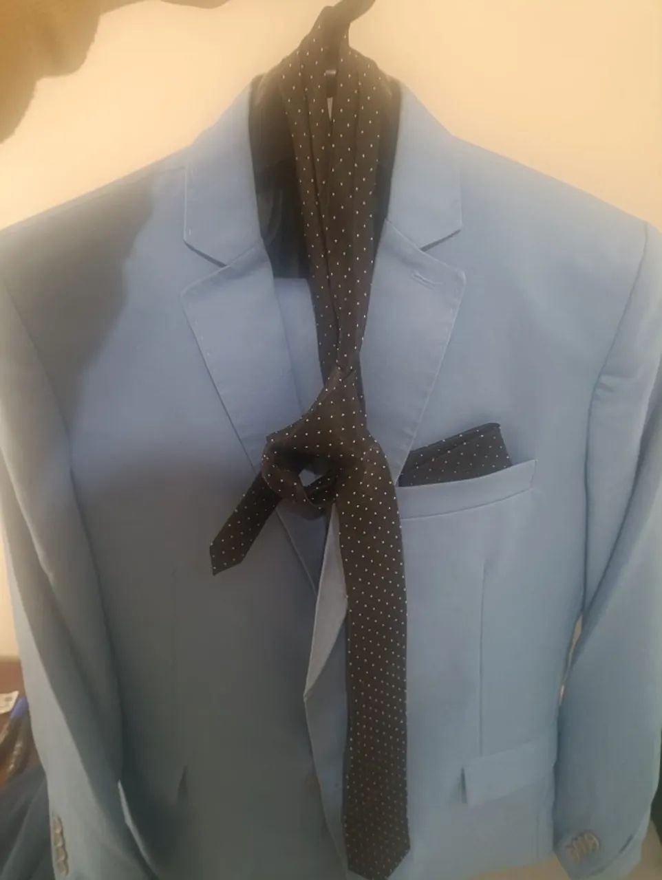 Terno azul bb + Blazer + 2 gravatas 