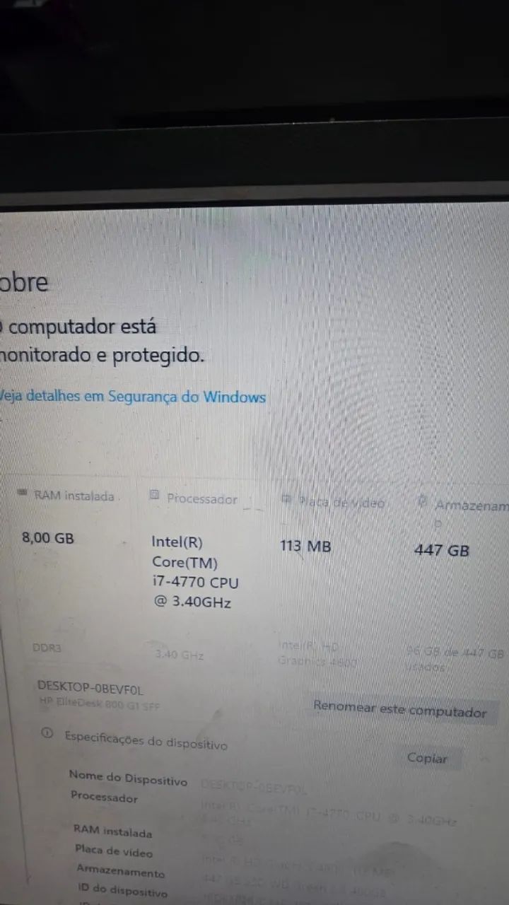 Computador completo HP Elitedesk 800 G1 SFF  - Foto 5