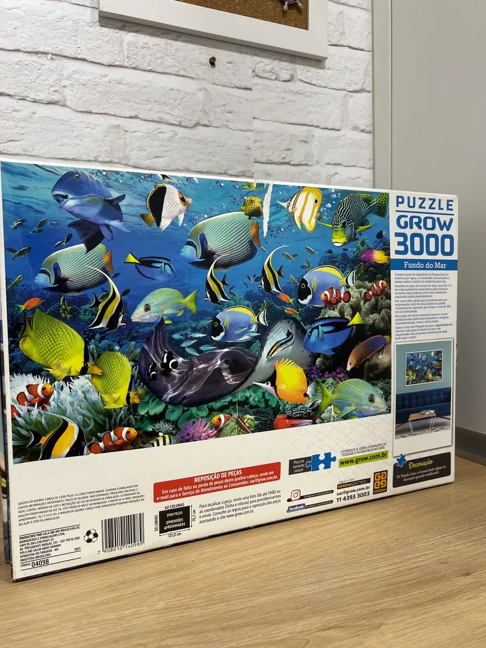 Quebra cabeça 3000 peças Fundo do Mar - Foto 2