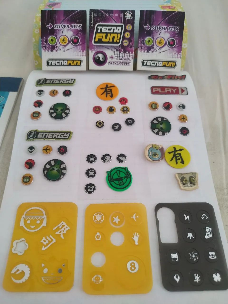 Lote Elmachips Tecno Fun! Adesivos 