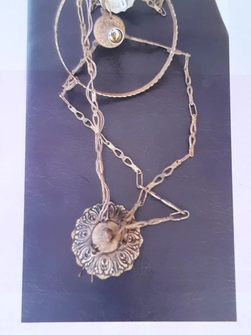 Lustre de bronze pendente - Foto 3