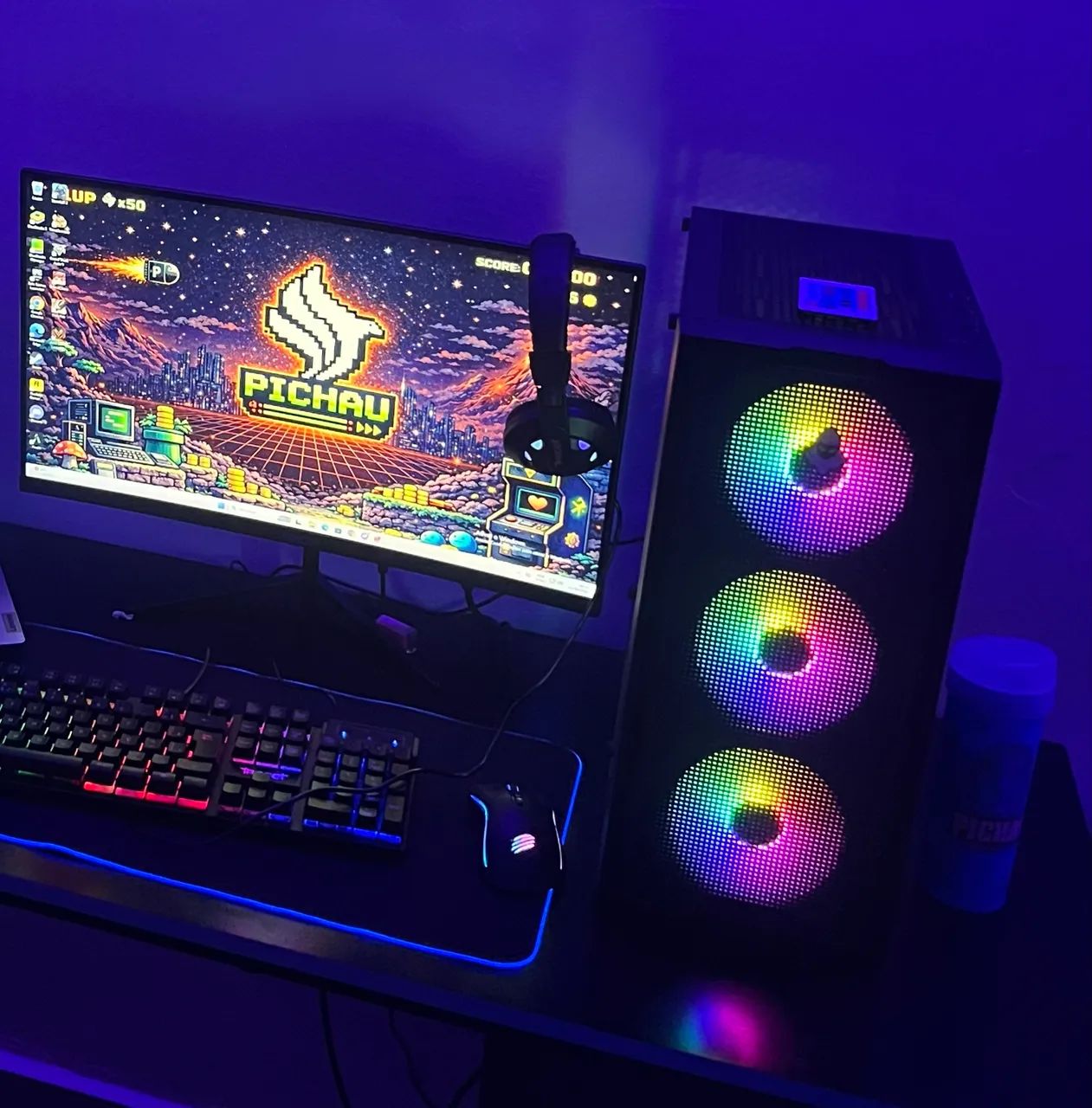 PC GAMER 1 MÊS DE USO ZERO - Foto 4