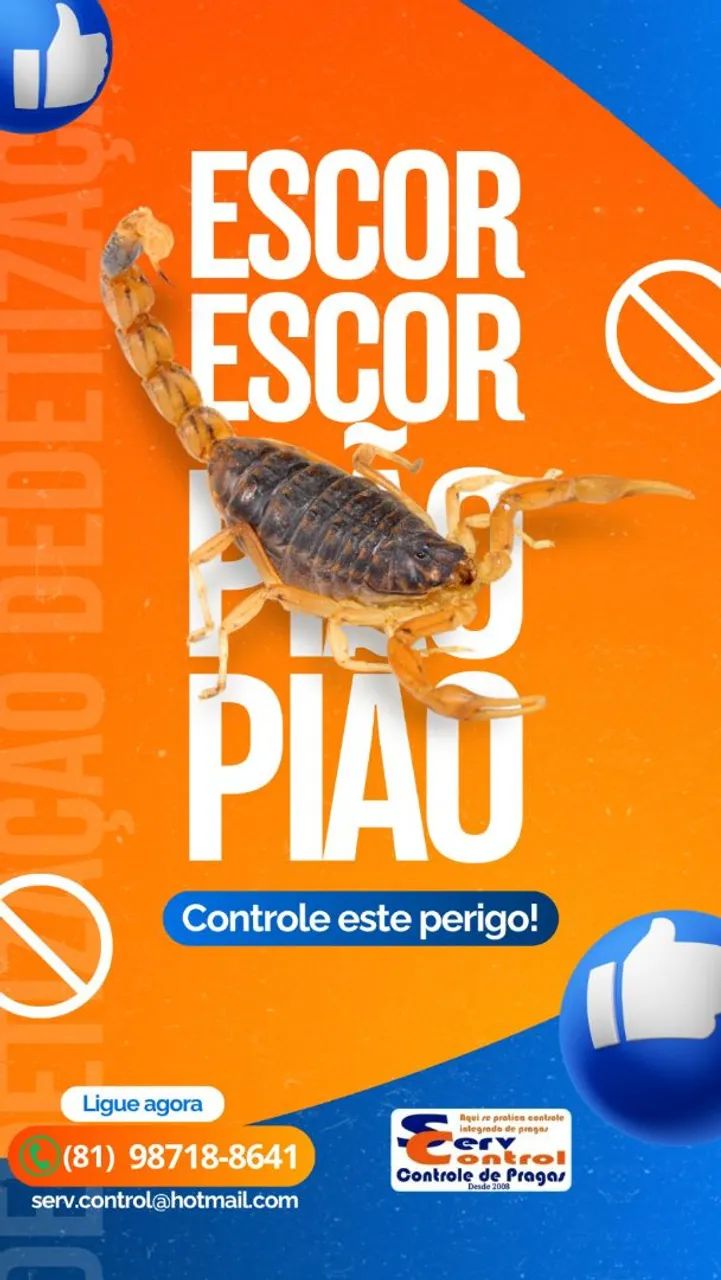 DEDETIZAÇÃO CONTROLE DE PRAGAS