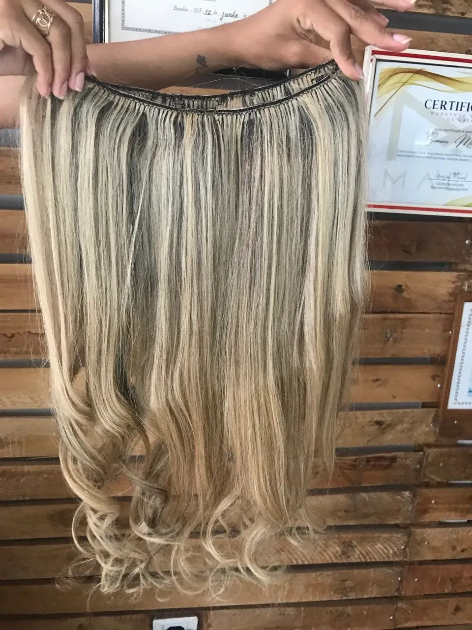 Tecelagem de cabelo é mega Hair, topos - Foto 4