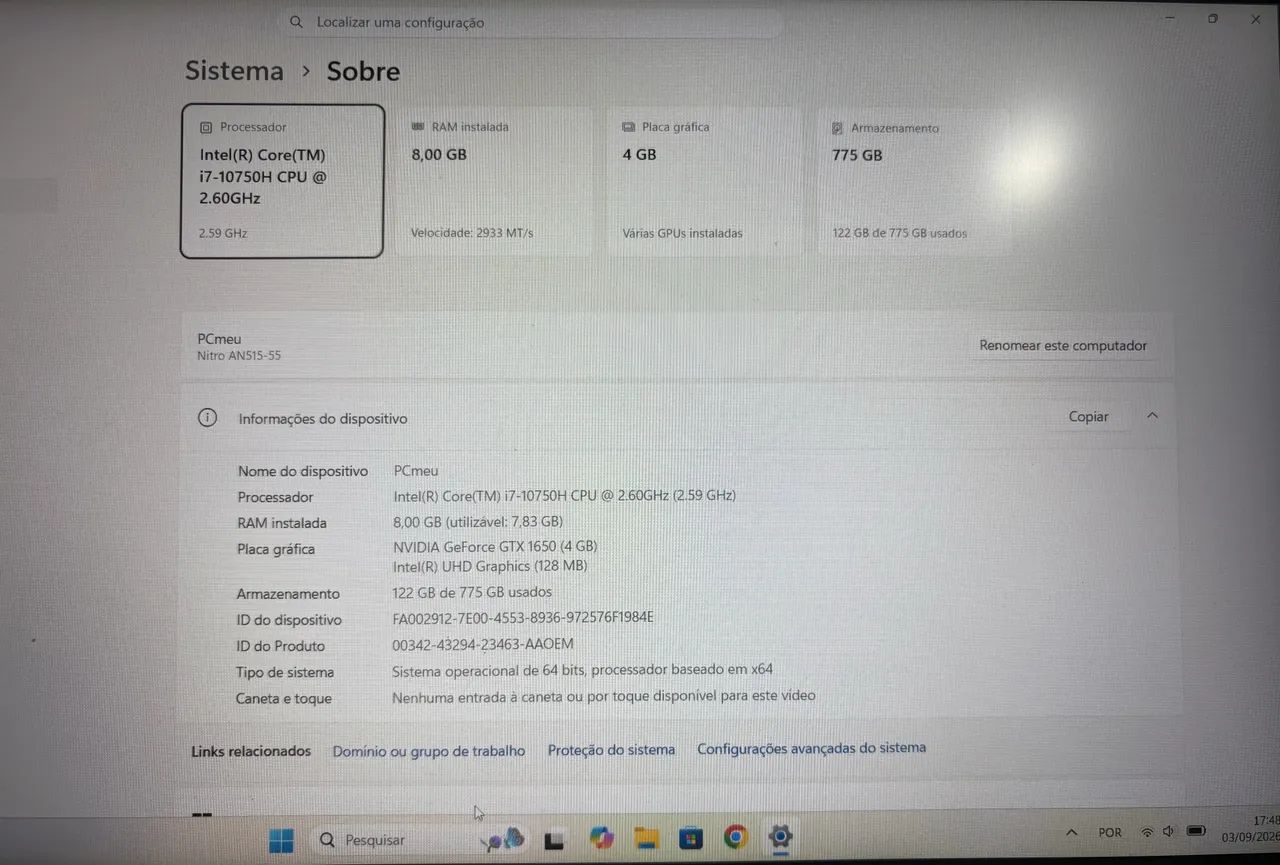 Notebook Gamer Acer Nitro 5 - Foto 2