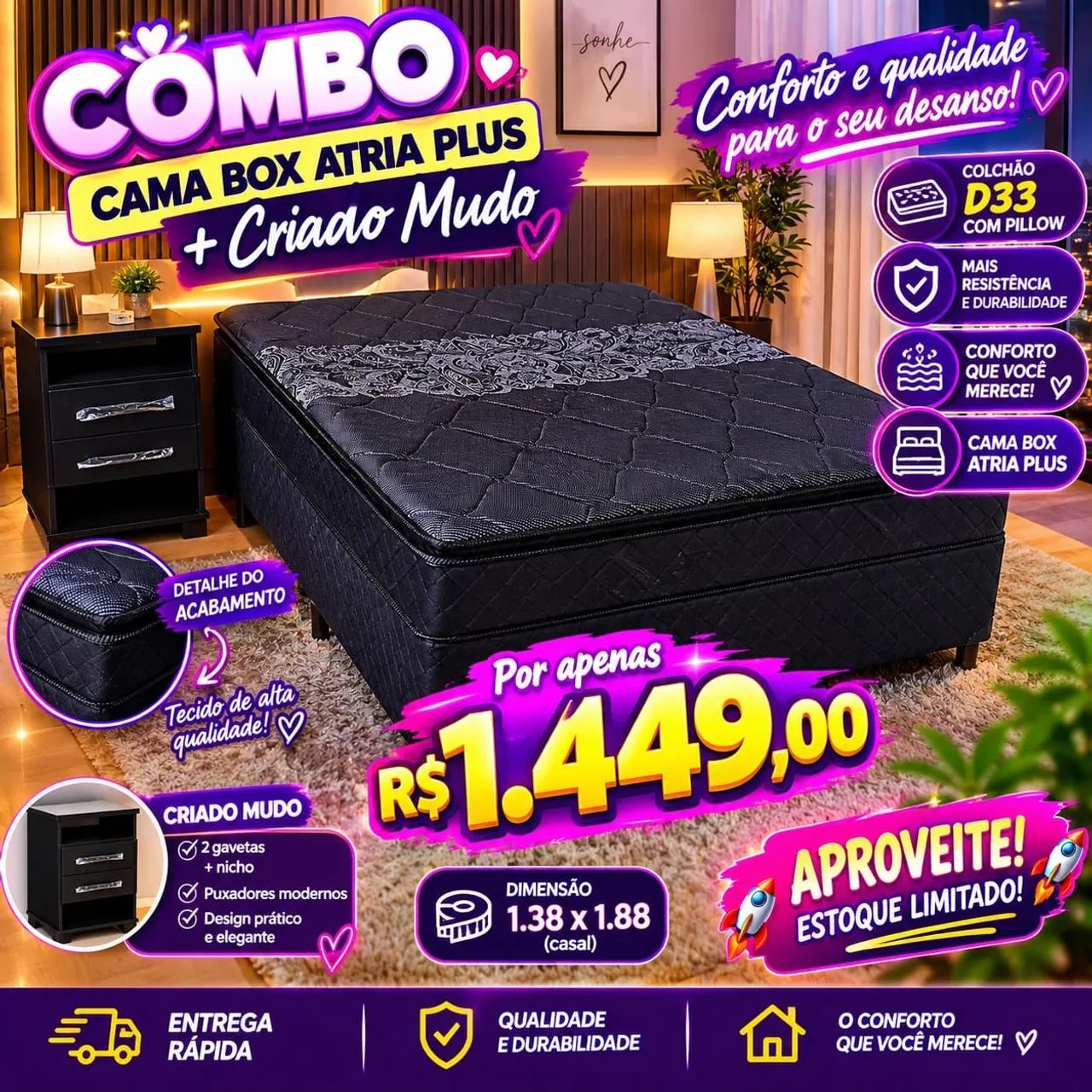 MOVEIS NOVOS A PRONTA ENTREGA ? ? ?  - Foto 5