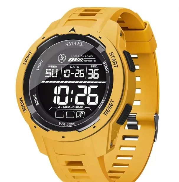 Relógio Smael 8105  Nas Cores branco, Vermelho  e amarelo. - Foto 3