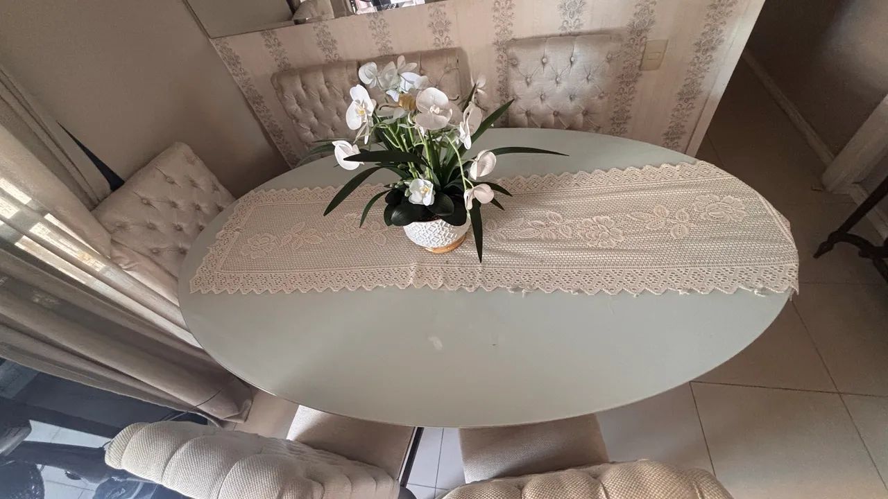 Mesa 6 Lugares Branca  - Foto 4