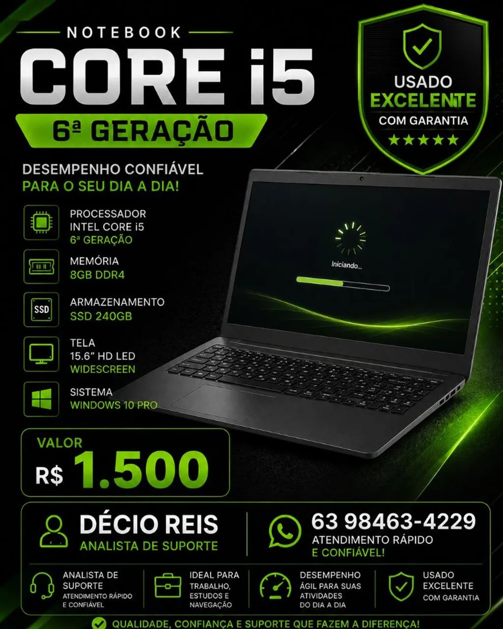 Notebook Core i5 